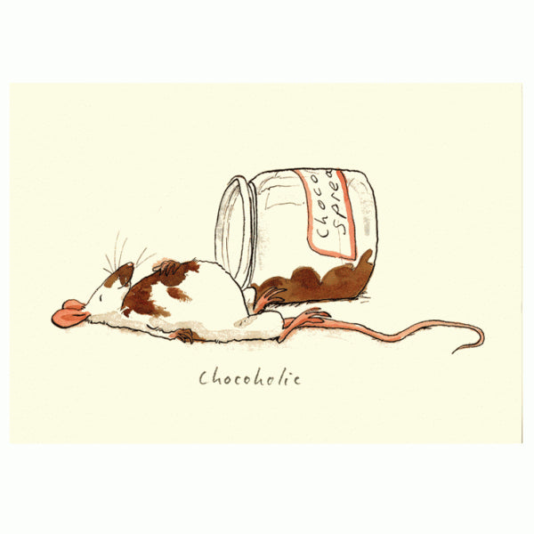 Chocoholic Greetings Card by Anita Jeram.