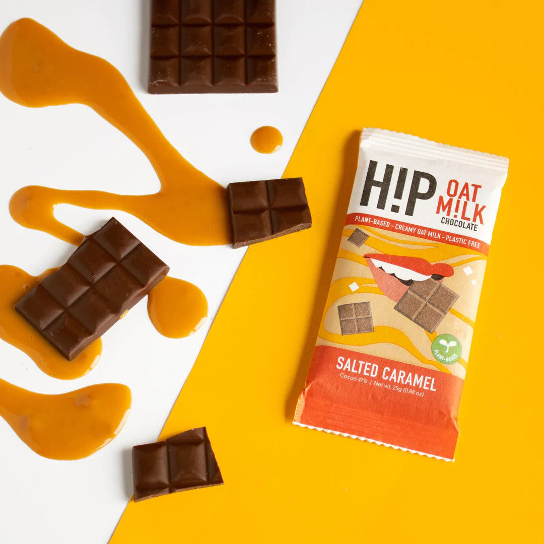 H!P Salted Caramel Oat Milk Chocolate Mini Bar 