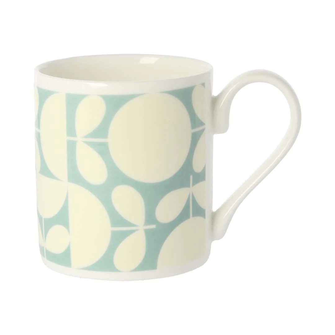 Patchwork Aqua China Mug by Oral Kiely.