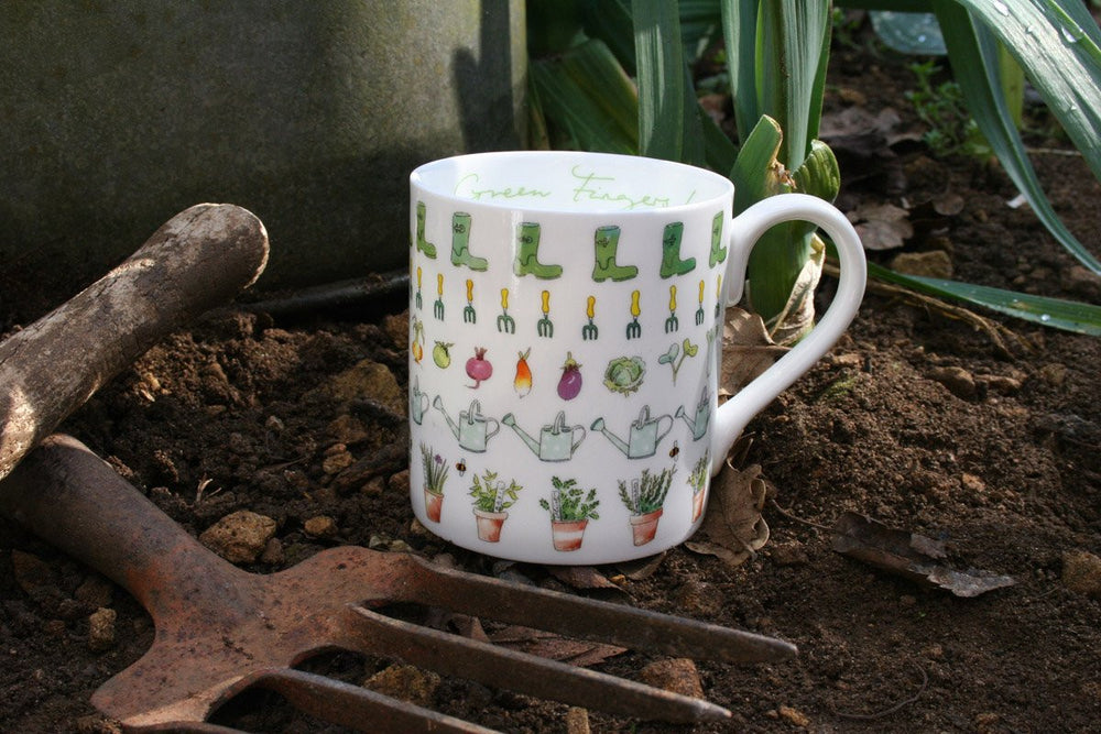 Sophie Allport Green Fingers Mug boxed