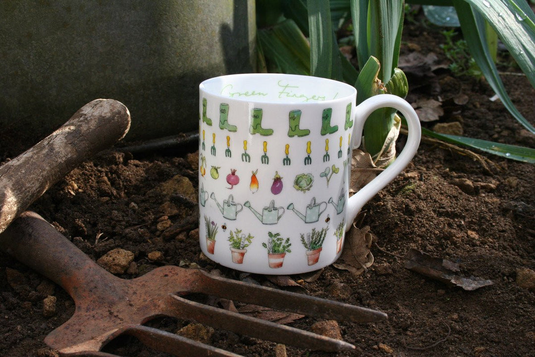 Sophie Allport Green Fingers Mug boxed