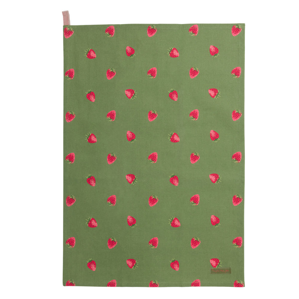 Strawberries Set of 2 Tea Towels by Sophie Allport.