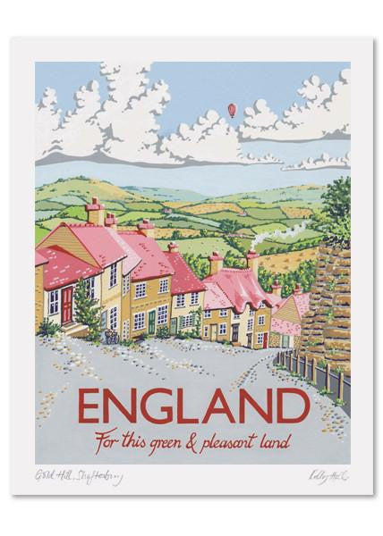 Kelly Hall England Print. Printed in England.
