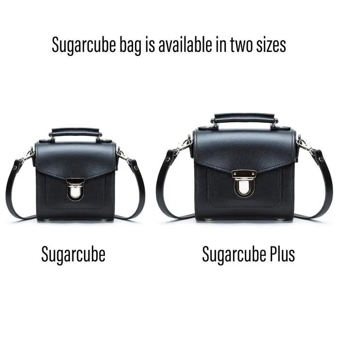 Handmade Leather Sugarcube Black Small Handbag by Zatchels.