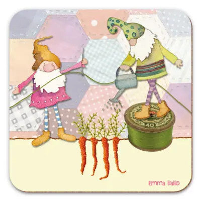 Sewing Gnomes Coaster from Emma Ball