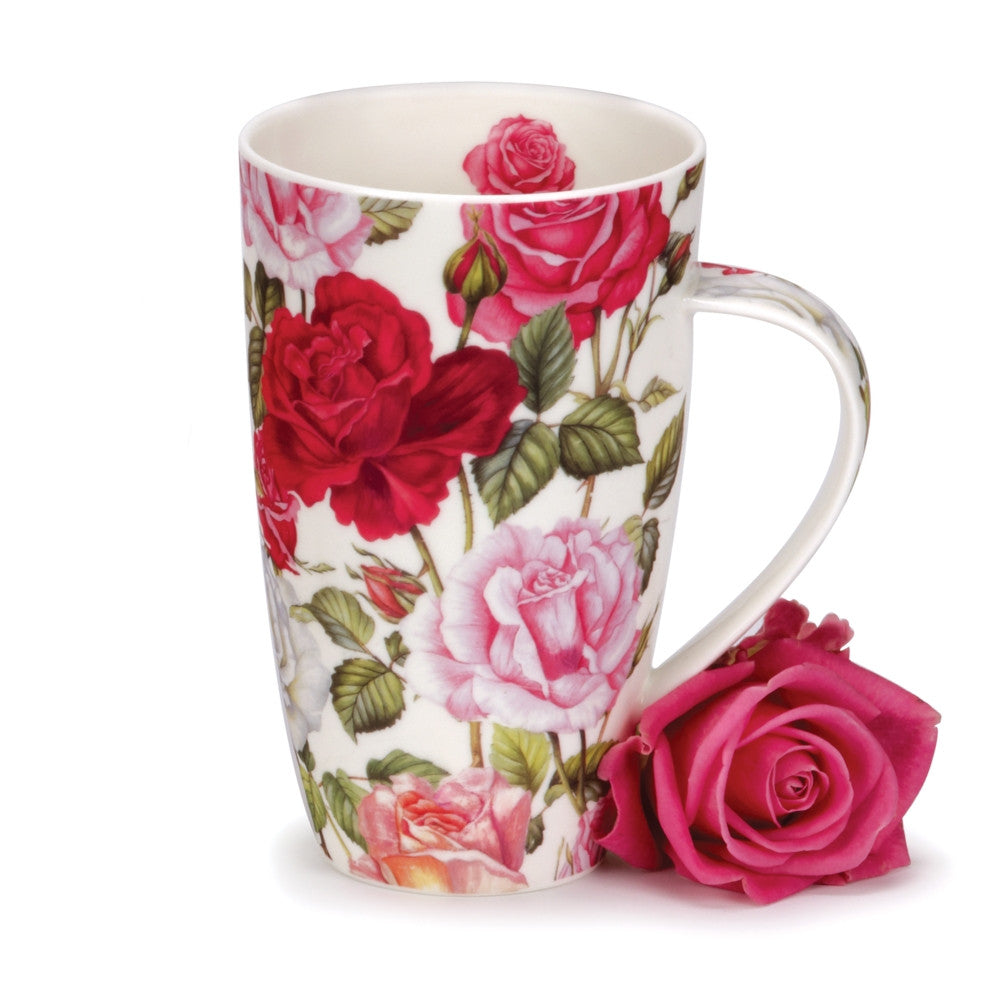 Dunoon Henley Roses Mug. Made in England.