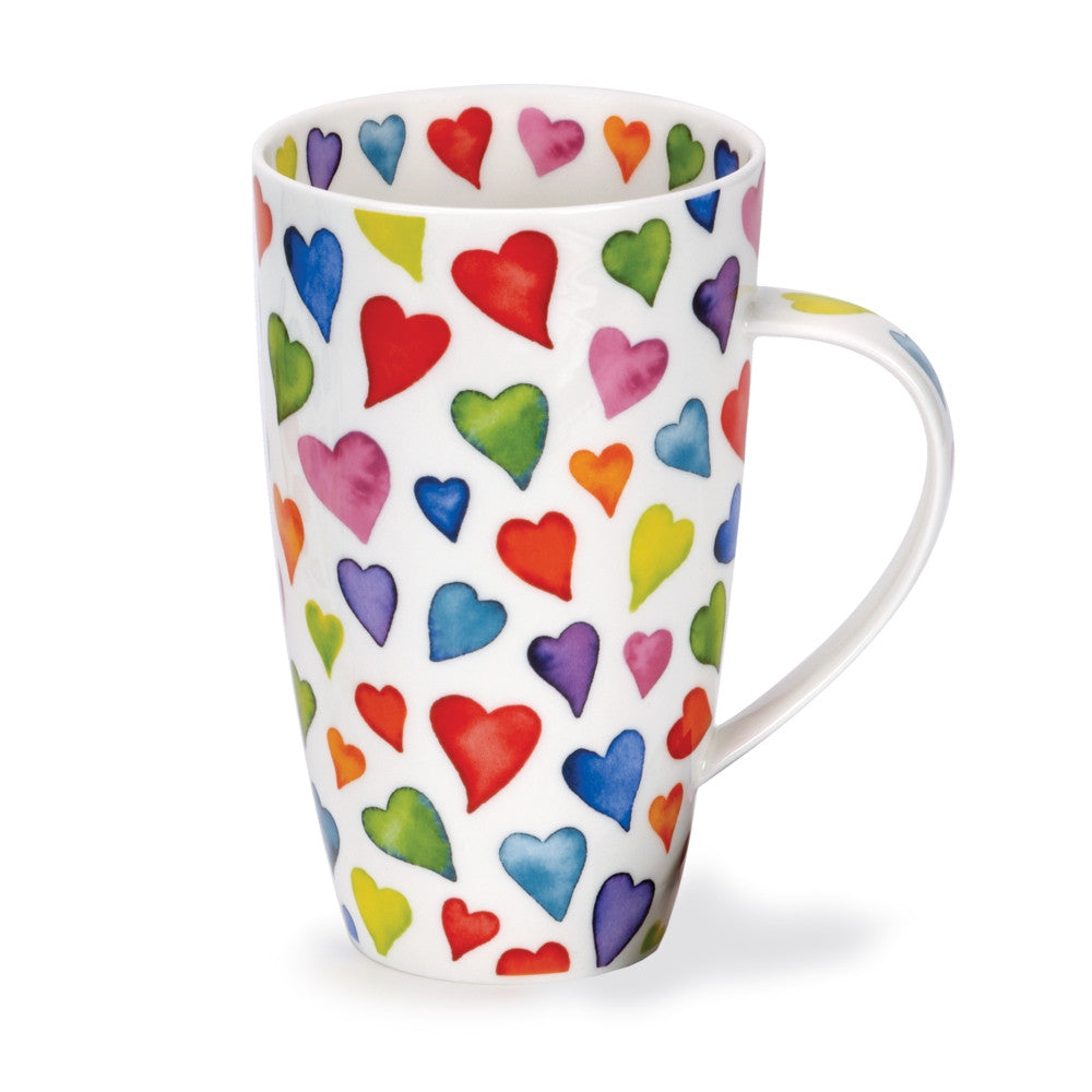 Dunoon Henley Warm Hearts Mug. Made in England.