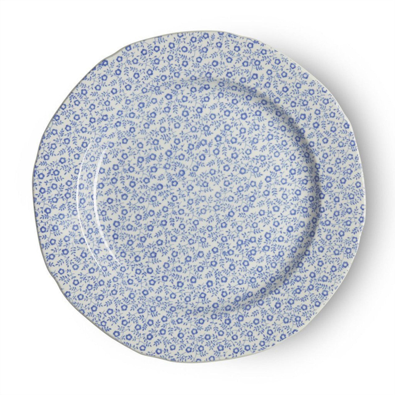 Burleigh Blue Felicity Plate 8.5". Handmade in England
