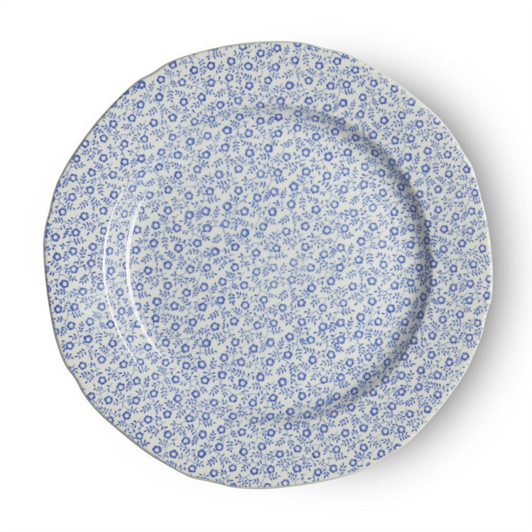 Burleigh Blue Felicity Plate 8.5". Handmade in England
