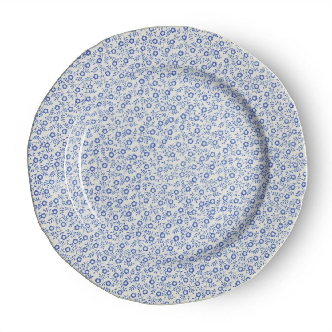 Burleigh Blue Felicity Plate 8.5". Handmade in England
