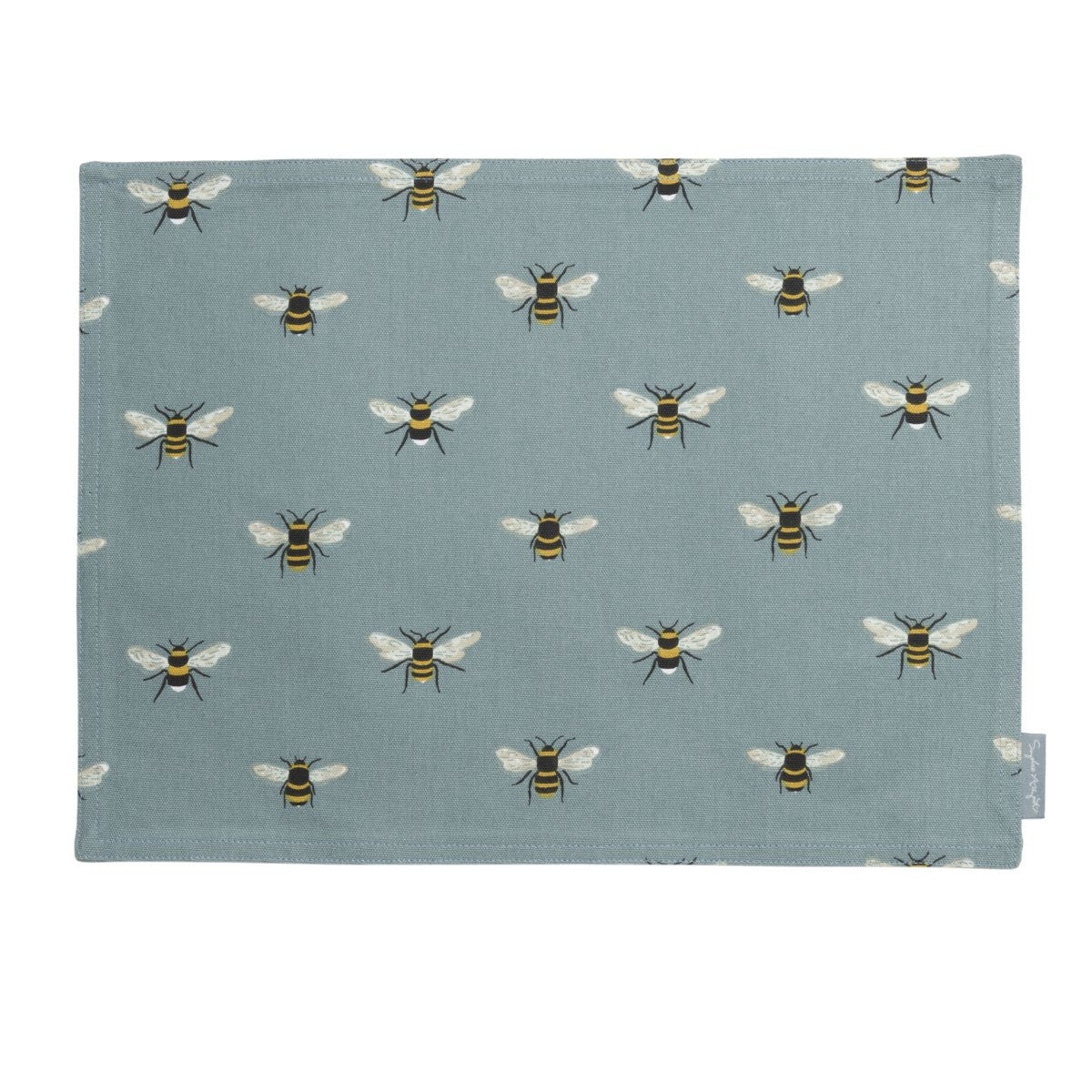Sophie Allport Bees Fabric Placemat - Teal