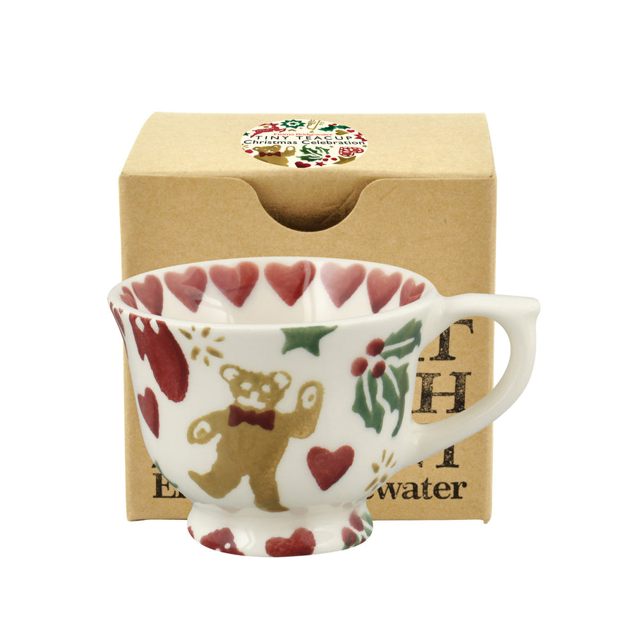 Christmas Celebration Tiny Teacup Boxed