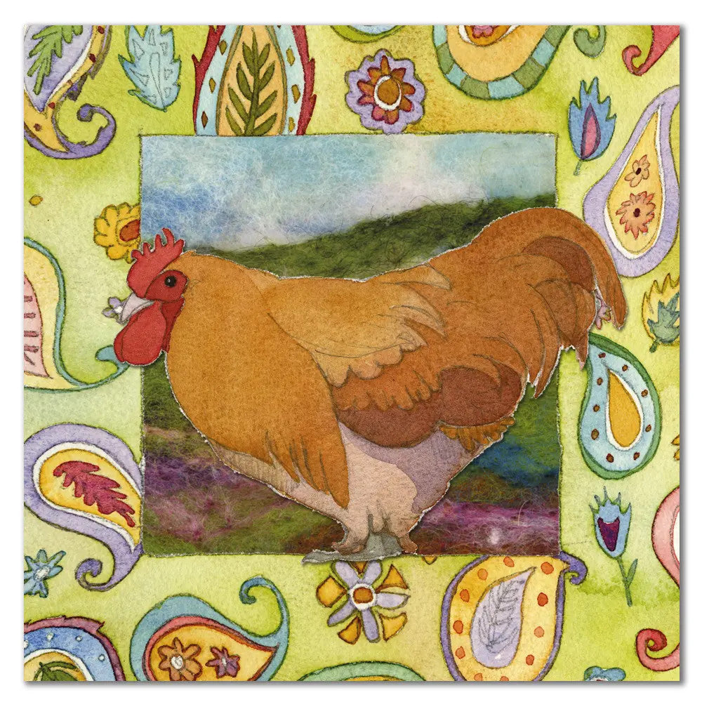 Cockerel Greetings Card