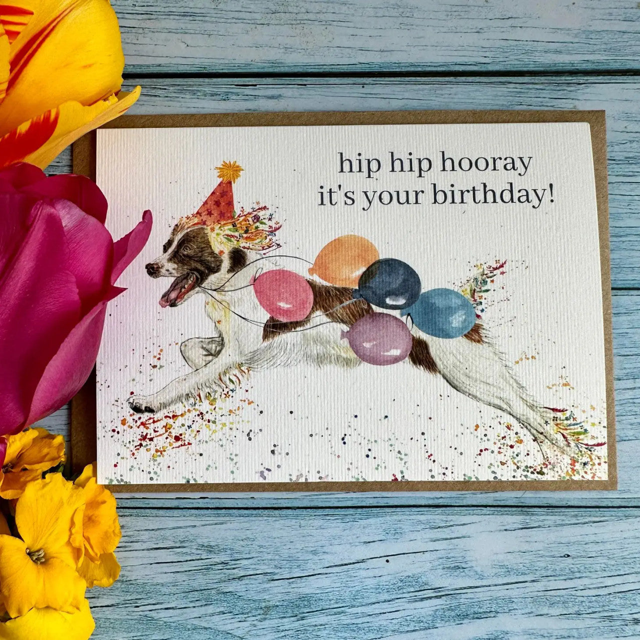 Birthday Spaniel Eco-card