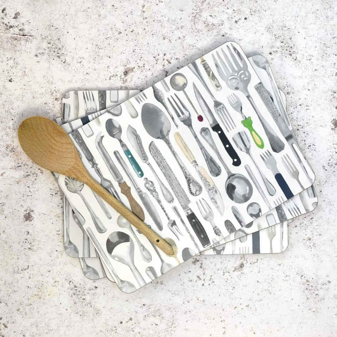 Cutlery Table Mat by Corinne Alexander.