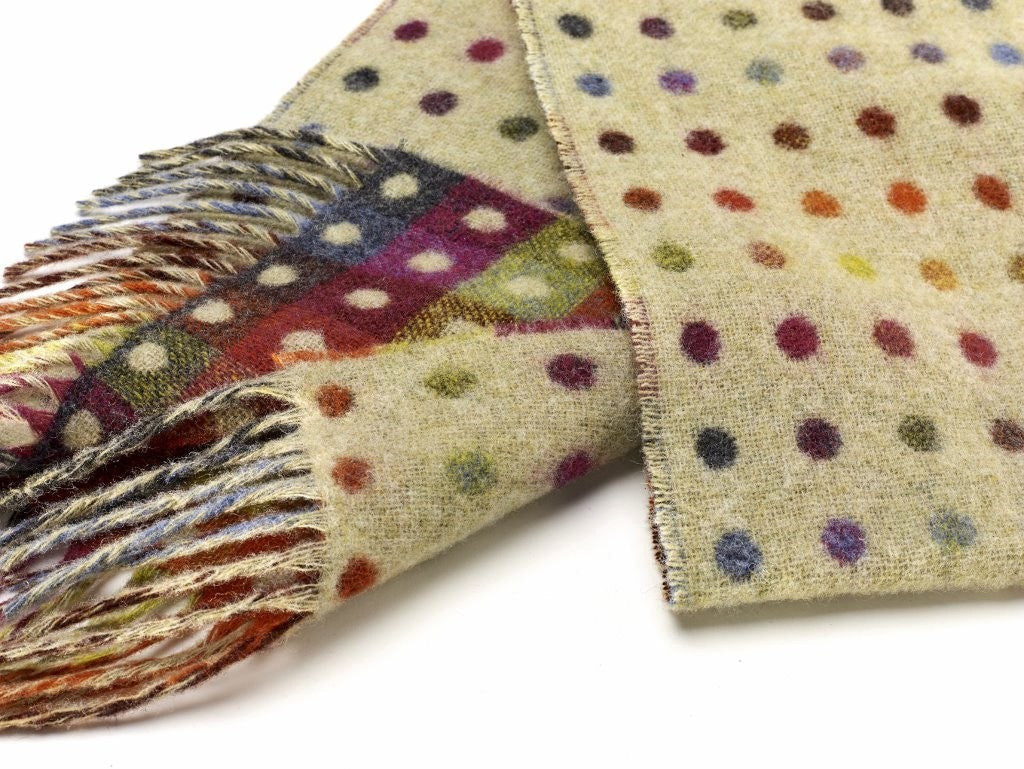Spot Check Merino Lambswool multi sage by Bronte Moon.