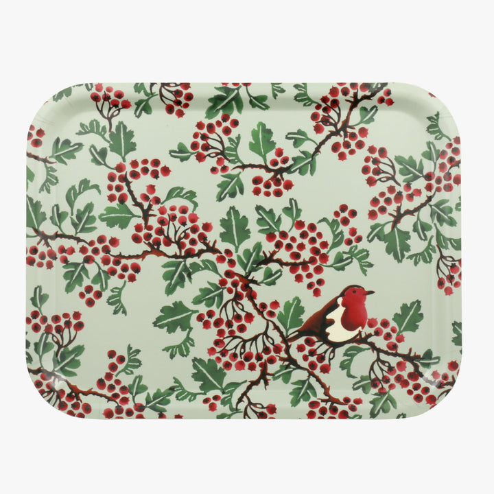 Emma Bridgewater Hawthorn Berries & Robin Rectangular Birch Tray