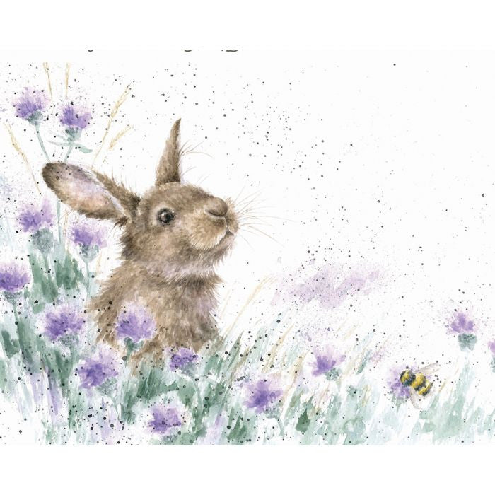 'The Meadow Rabbit' Blank Greetings Card from Wrendale Designs. 