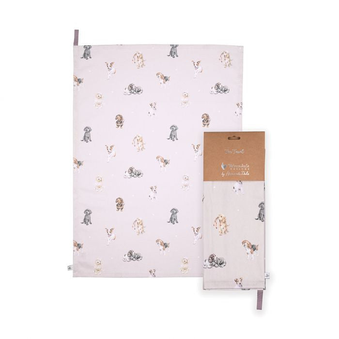 'A Dog's Life' Dog Tea Towel by Wrendale Designs
