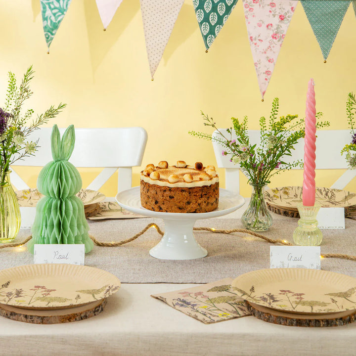 Sweet Meadow Honeycomb Green Bunny by Talking Tables.