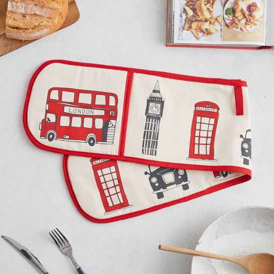  London Skyline Double Oven Glove from Victoria Eggs.