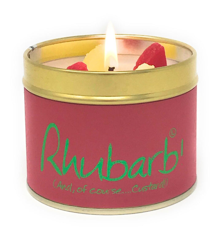 Rhubarb Scented Candle from Lily-Flame. Handmade in England