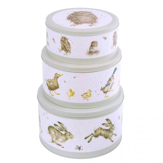 The Country Set Set of 3 Cake Tins by Hannah Dale.