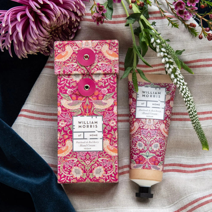 William Morris Strawberry Thief Hand Cream by Heathcote & Ivory.