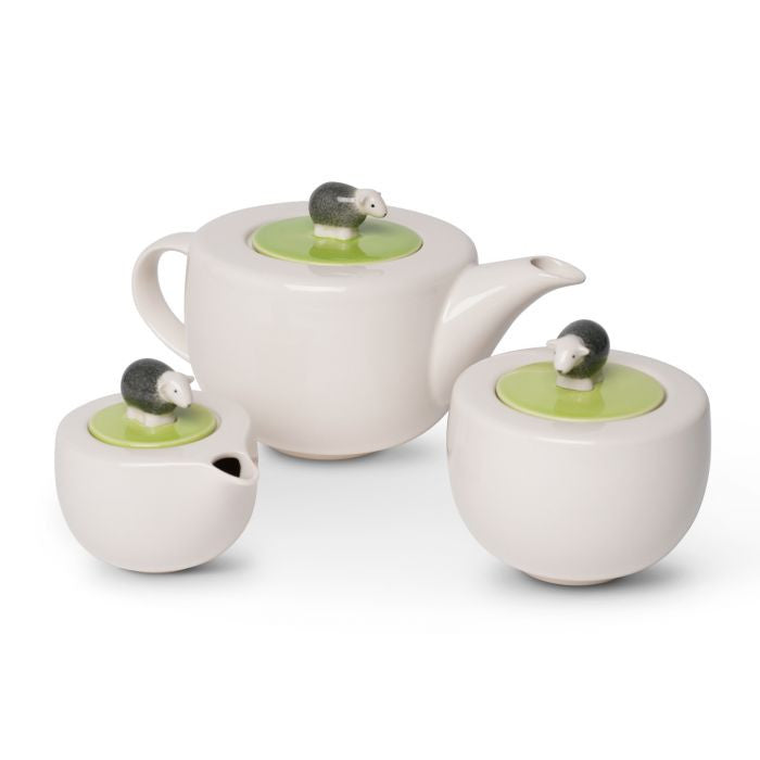 Handmade stoneware herdy teapot.