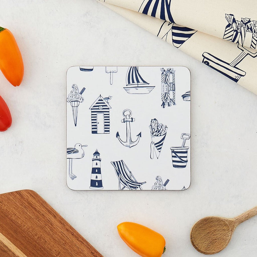 Melamine Nautical Boat Pot Stand from Victoria Eggs.