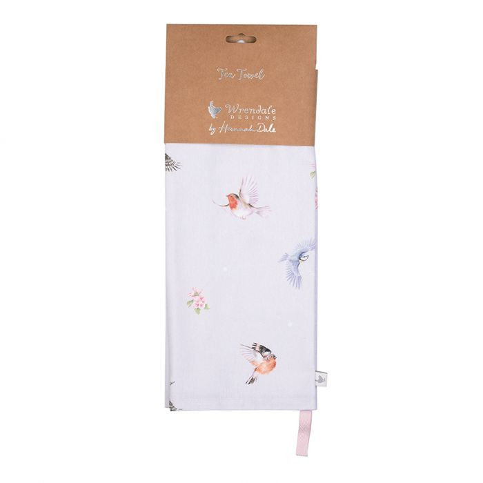 'Feathered Friends' Bird Tea Towel by Wrendale Designs