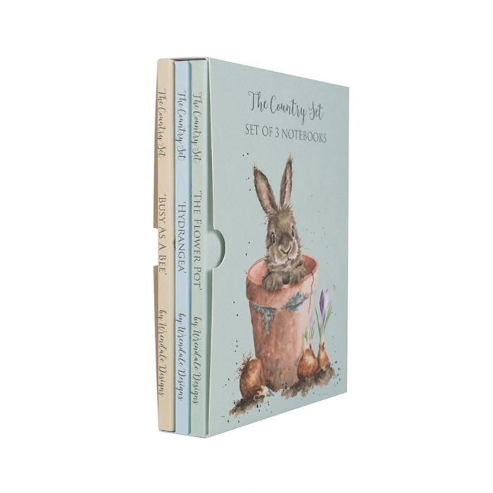 The Country Set - Set of 3 Notebooks by Wrendale Designs.