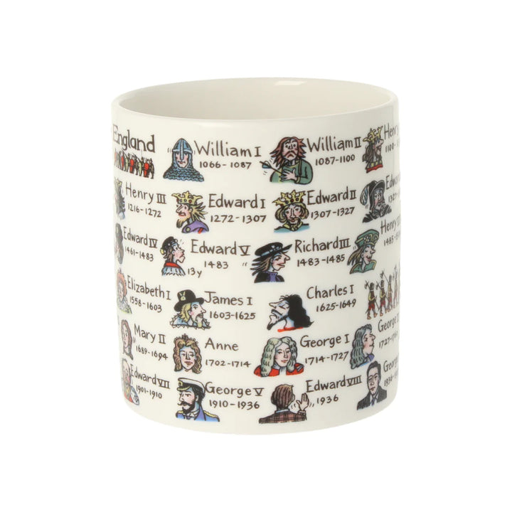 Kings & Queens of England with dates Bone China Mug by Picturemaps