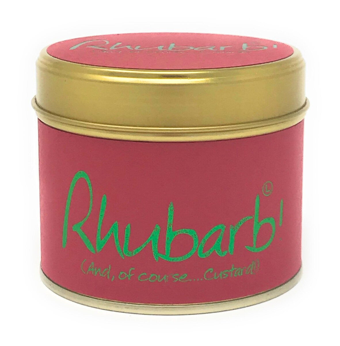 Rhubarb Scented Candle from Lily-Flame. Handmade in England