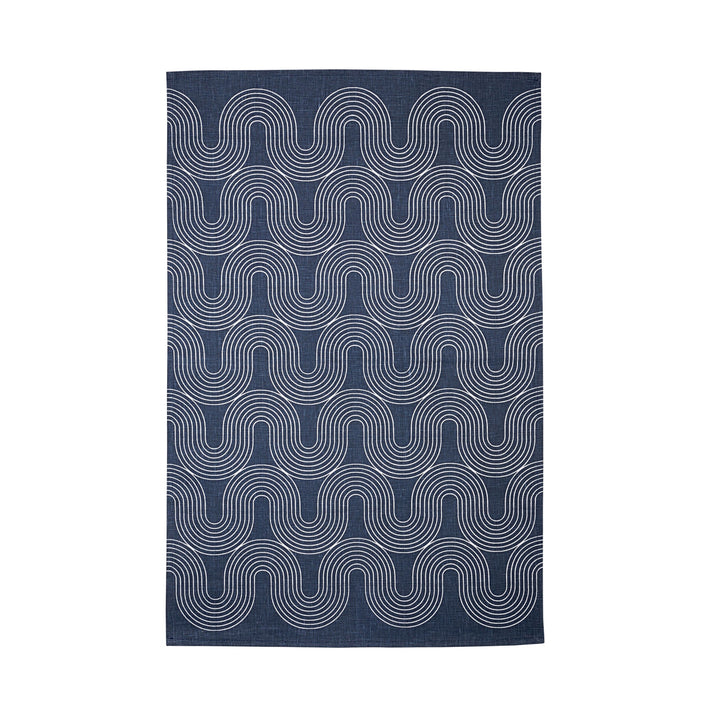 Set of 2 100% cotton  Ulster Weaver tea towels in the Causeway Geo pattern.