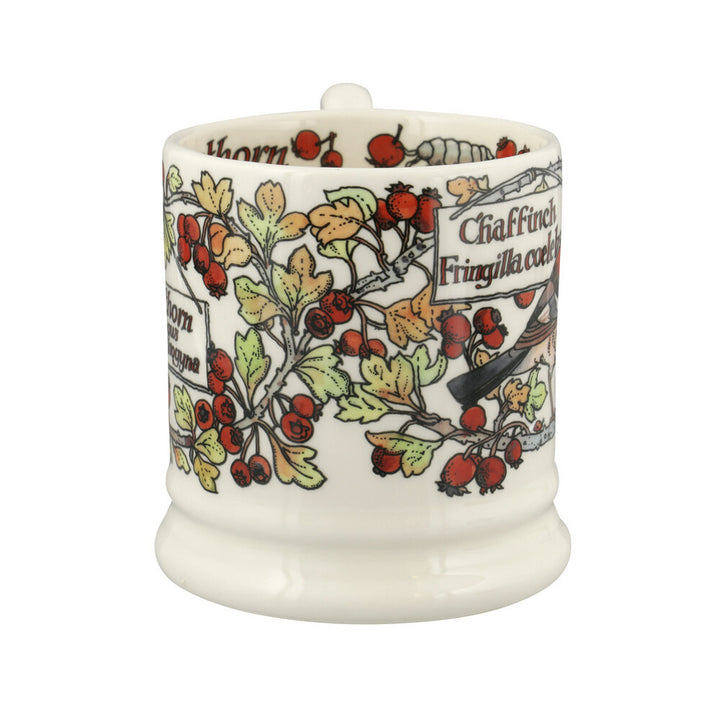 Emma Bridgewater Birds In The Hedgerow Hawthorn & Chaffinch Half Pint Mug. 