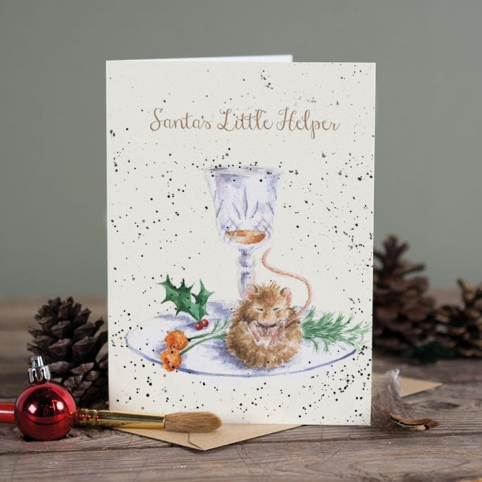  'Santa's Little Helper' Christmas Greetings Card