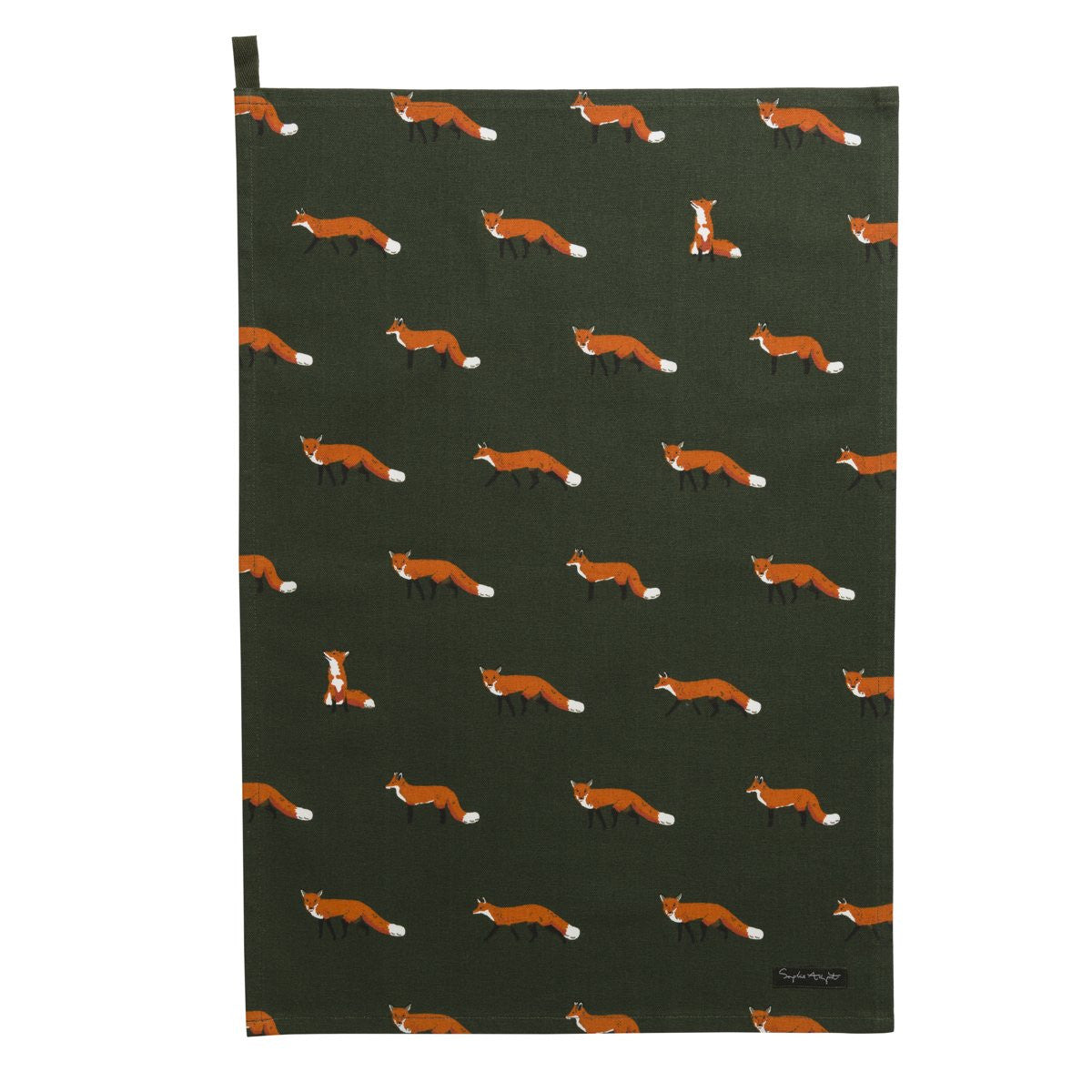 Sophie Allport Foxes 100% cotton Tea Towel