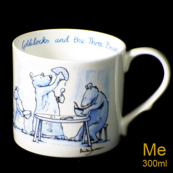 Goldilocks Blue mug by artist Anita Jeram
