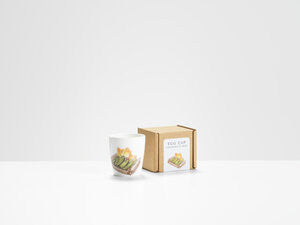 Courgette Box Egg Cup by Helen Beard.