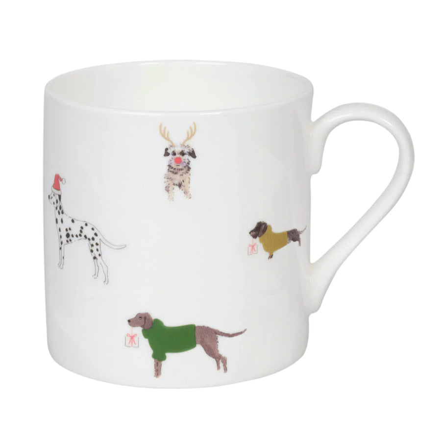 Sophie Allport Christmas Dogs Mug boxed