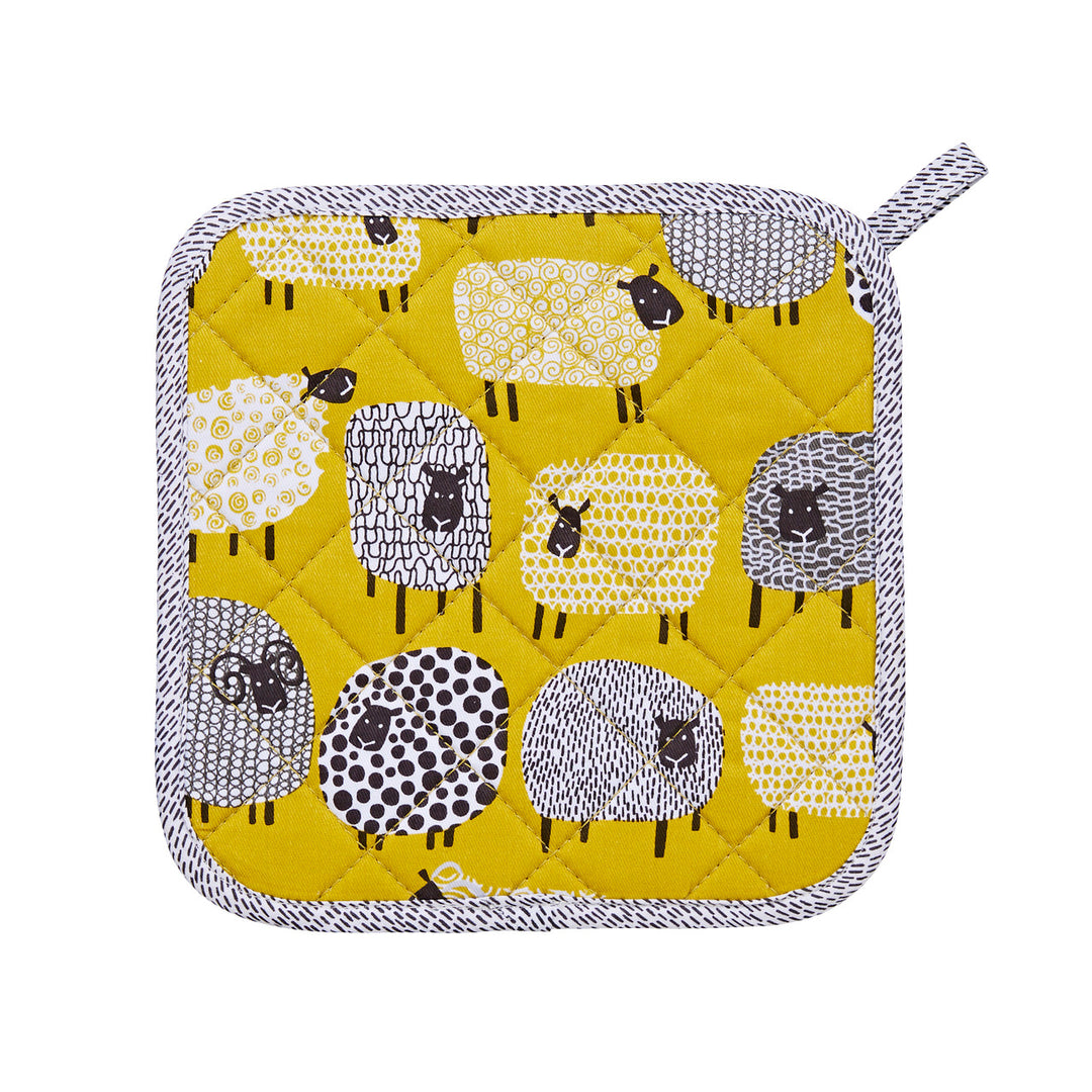 Dotty Sheep Pot Mat