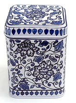 Blue & White Mini Tea Tin by Claire Winteringham.