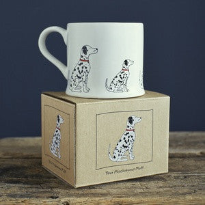 Pottery Dalmatian mug from Sweet William Designs.