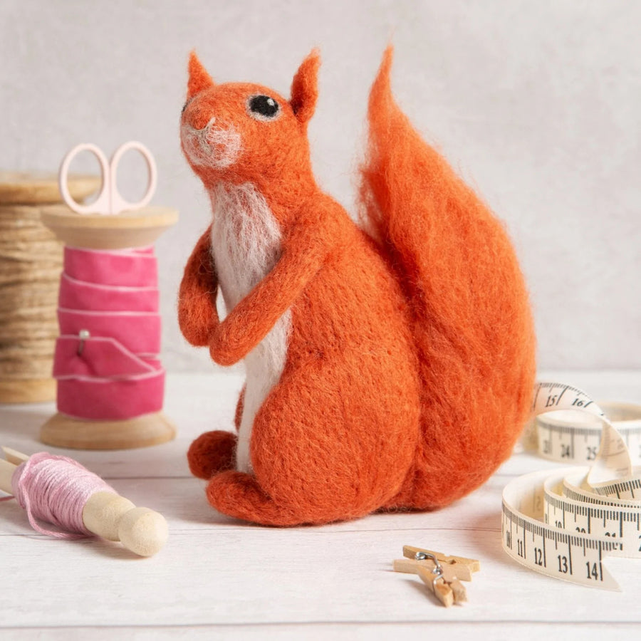 Squirrel Needle Felting Kit by Hawthorn Handmade.