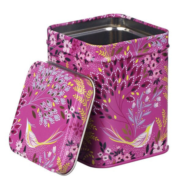  Haveli Garden Plum Songbird Mini Tea Tin from British Lifestyle Brand Sara Miller.