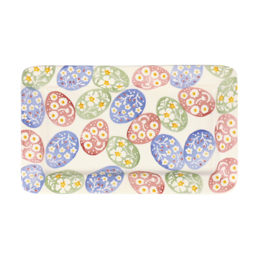 Handmade medium oblong plate in Emma Bridgewater's Easter Egg Hunt.
