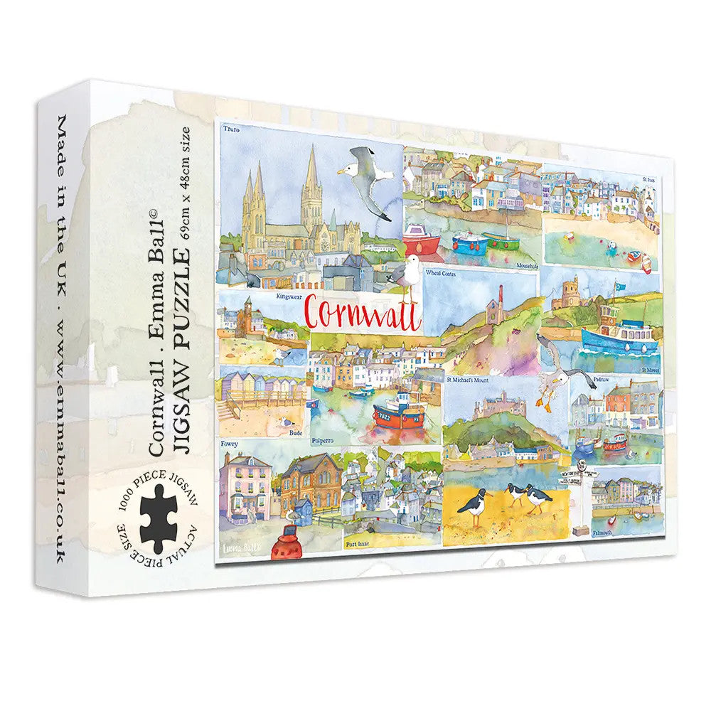Cornwall 1000 piece puzzle by Emma Ball.