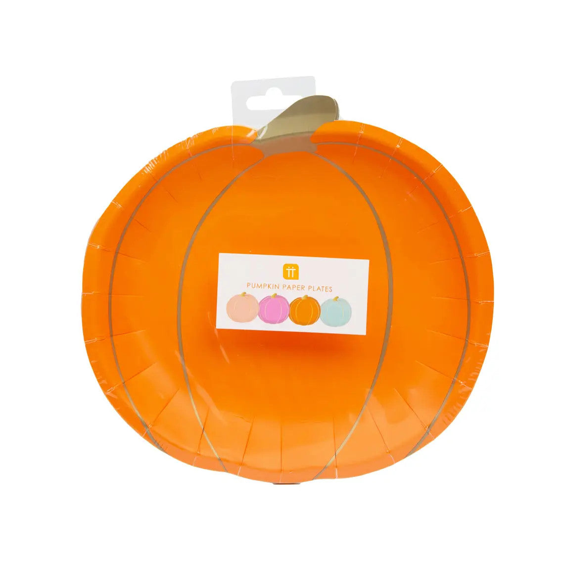 Halloween Pumpkin Plates - 8 pack