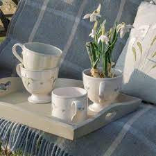 Susie Watson pottery Snowdrop Large Mug. 